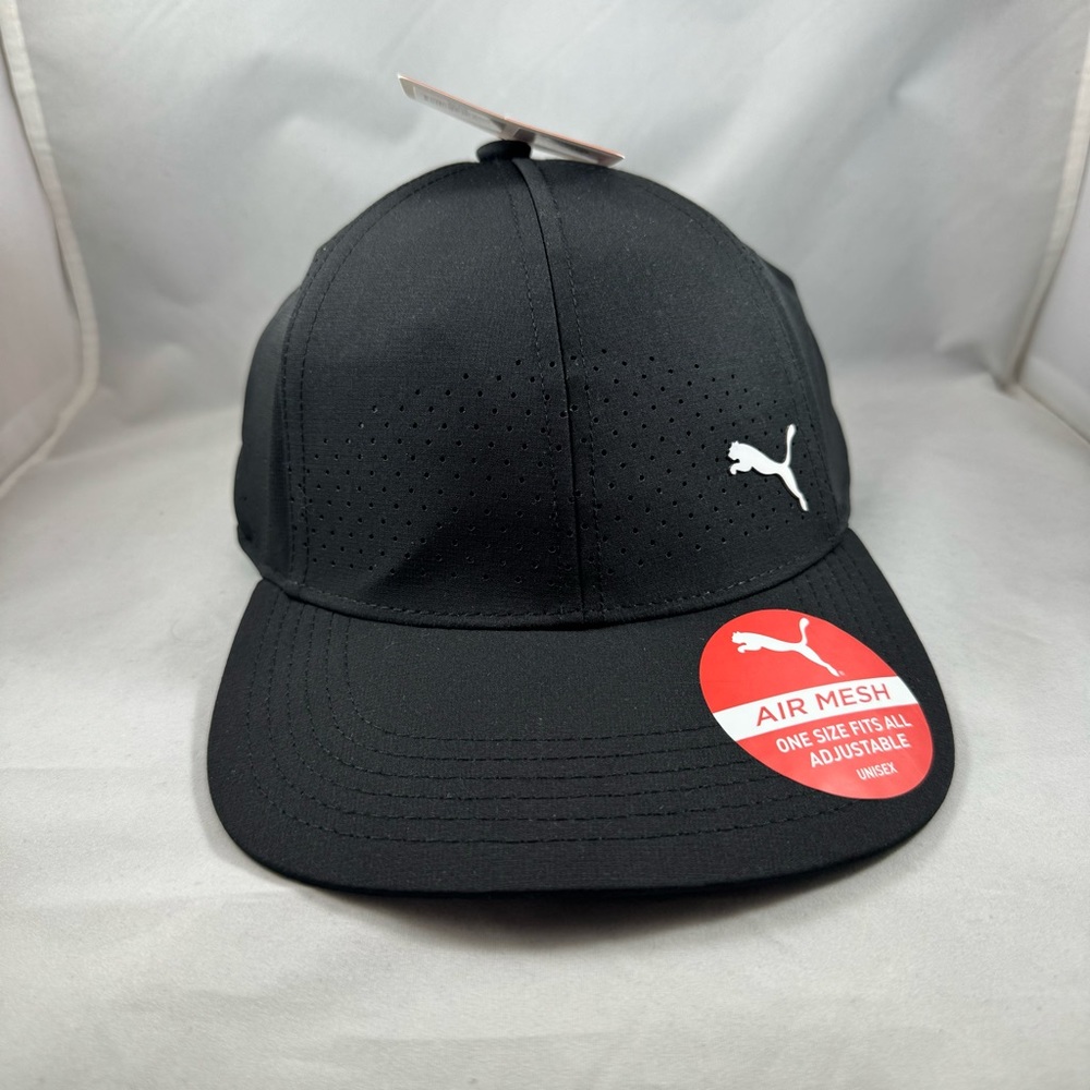 New Puma Mesh Performance Adjustable Cap - Black